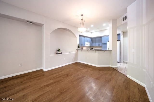 interior space with wood-type flooring