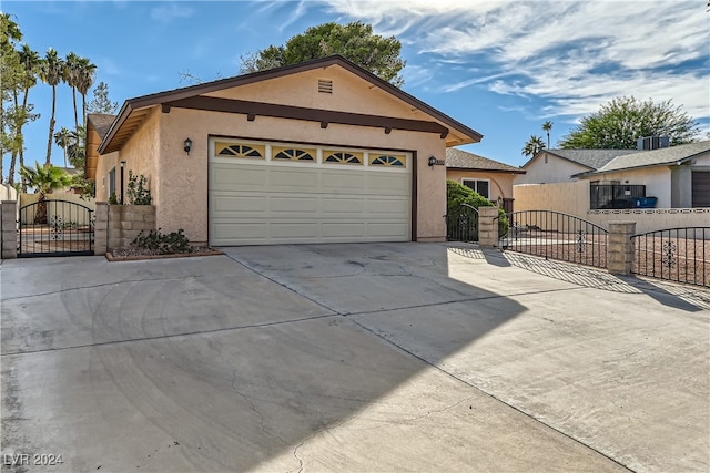 ranch-style house with a garage