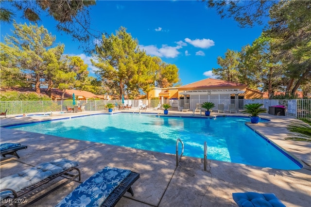 view of pool with a patio