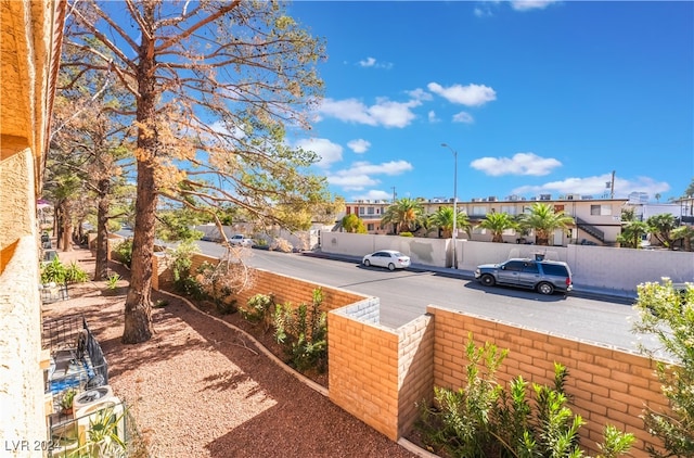 view of parking / parking lot