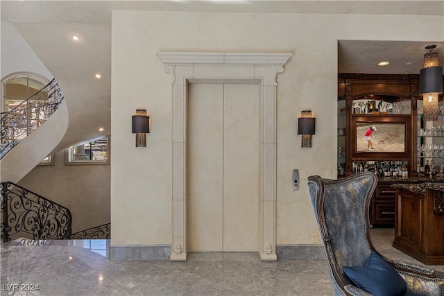 entrance foyer with sink