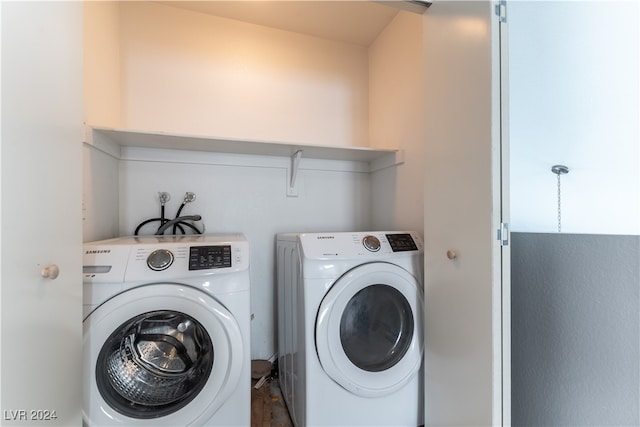 laundry area featuring separate washer and dryer