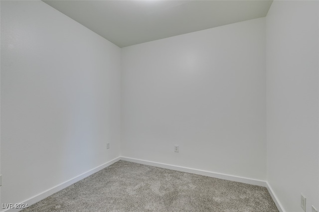 spare room featuring light colored carpet