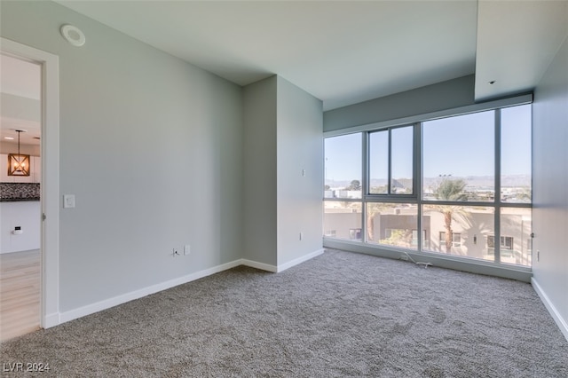 view of carpeted empty room