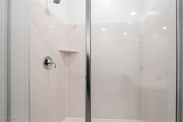 bathroom with walk in shower