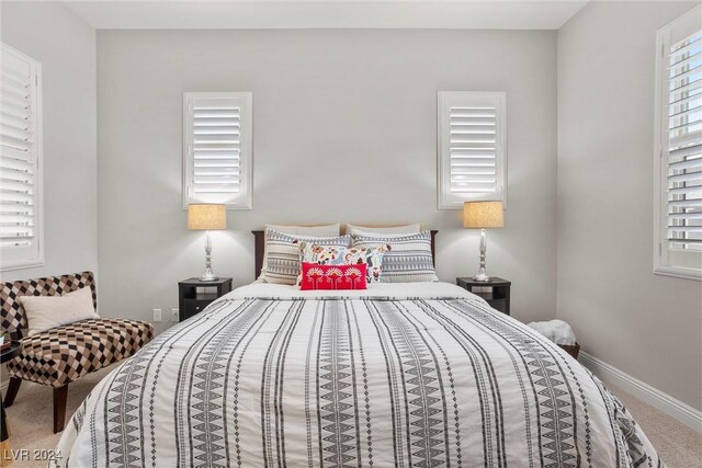 bedroom featuring carpet flooring