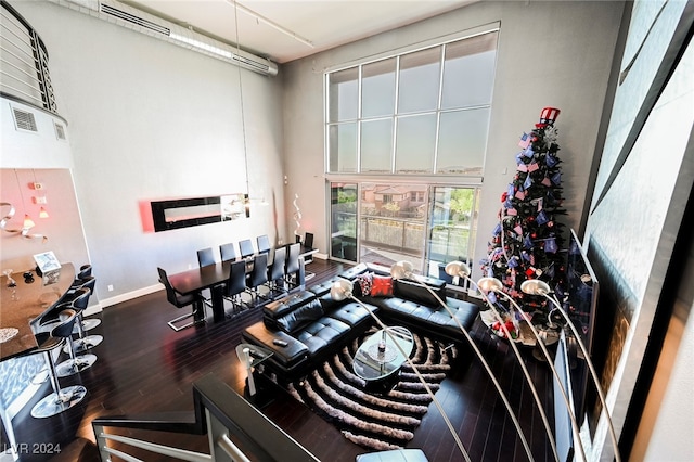 recreation room featuring hardwood / wood-style floors