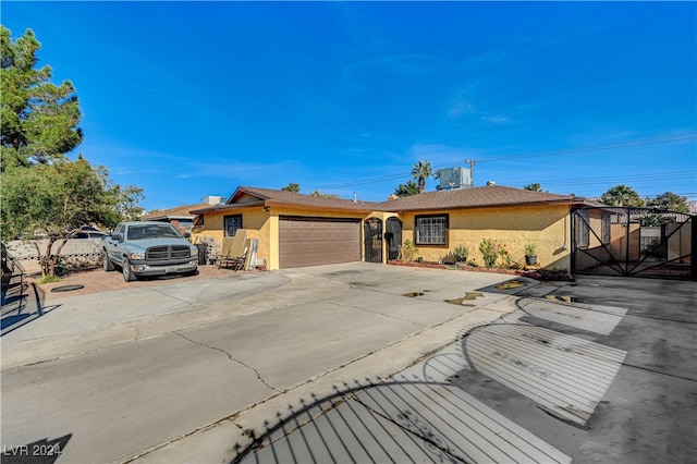 view of front of home featuring a garage