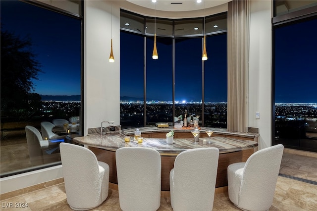 view of dining room