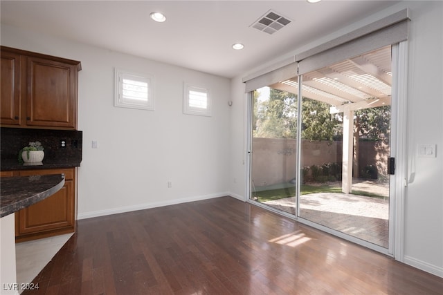 interior space featuring hardwood / wood-style flooring