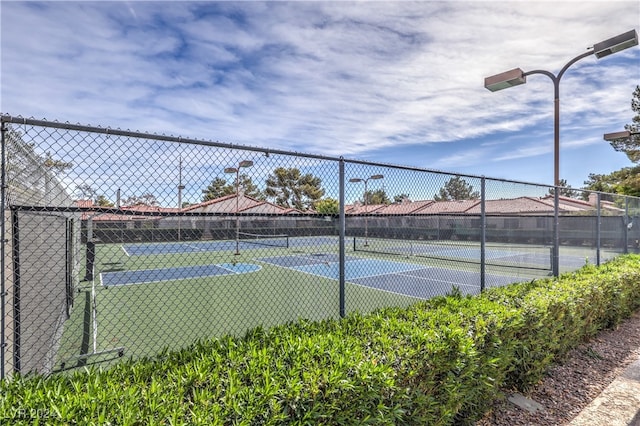 view of sport court