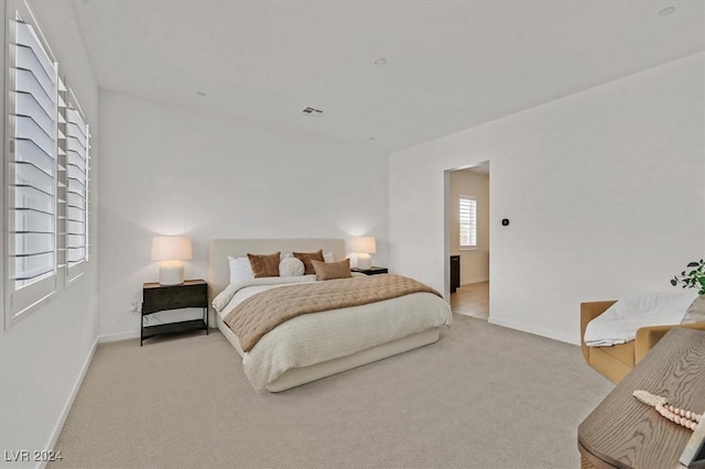 bedroom with carpet flooring