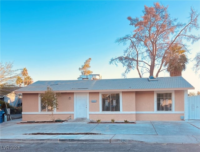 view of ranch-style home