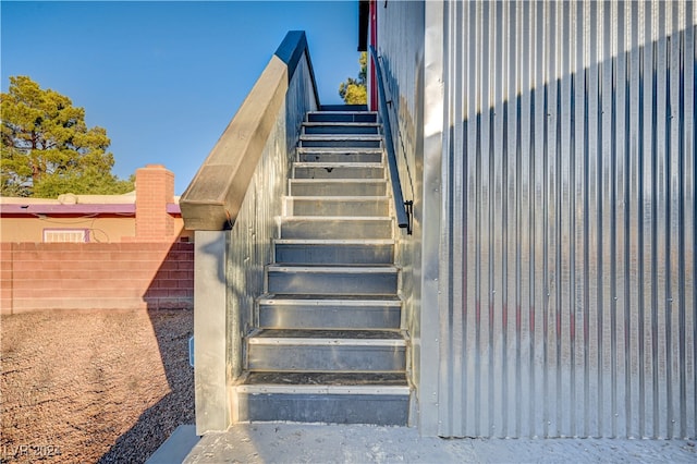 view of staircase