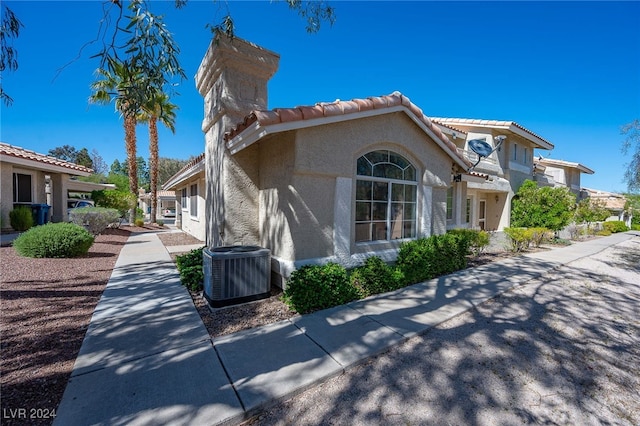 2259 Rugged Mesa Dr, Laughlin, NV 89029 - view of property exterior with stucco siding and a tile roof