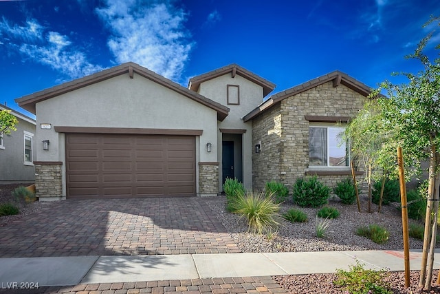 view of front of house featuring a garage