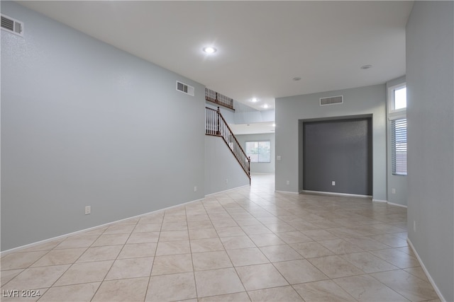 view of tiled spare room