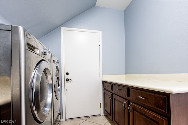 laundry area featuring light tile patterned flooring