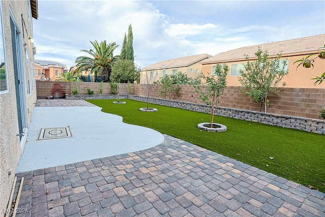 view of yard featuring a patio