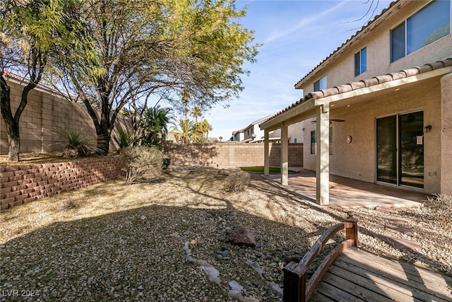 view of yard featuring a patio