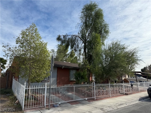 view of front of home