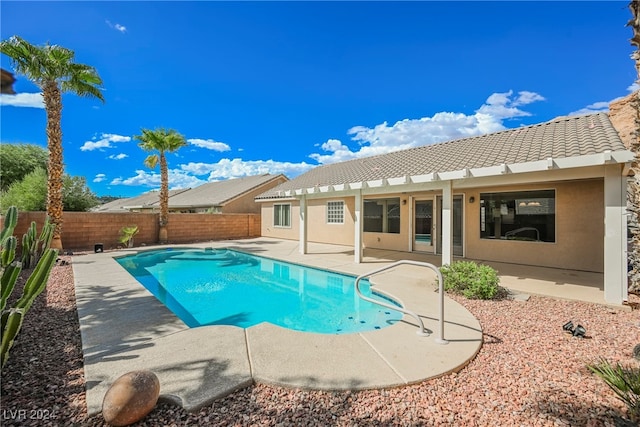 view of pool with a patio