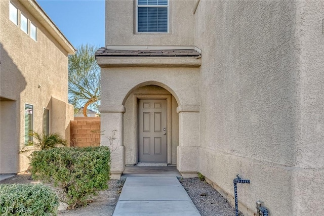 view of entrance to property