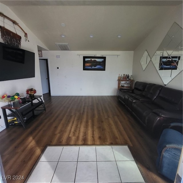 living room featuring hardwood / wood-style floors