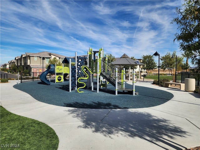 view of jungle gym