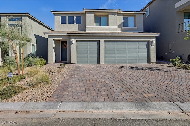 front facade featuring a garage