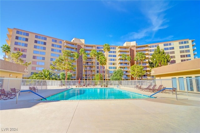 view of pool with a patio