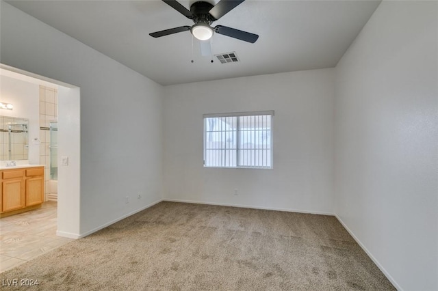 6214 Osaka Pearl St, North Las Vegas, NV 89031 - unfurnished room featuring light colored carpet and ceiling fan