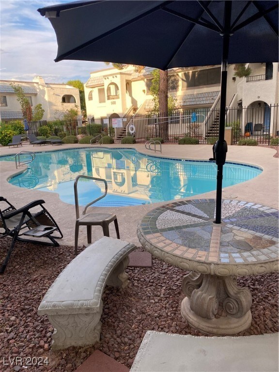 view of pool with a patio area