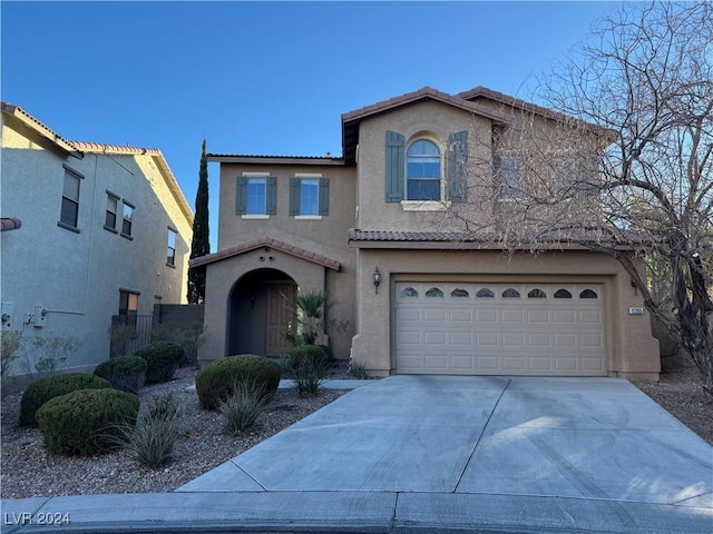 view of front of home featuring a garage