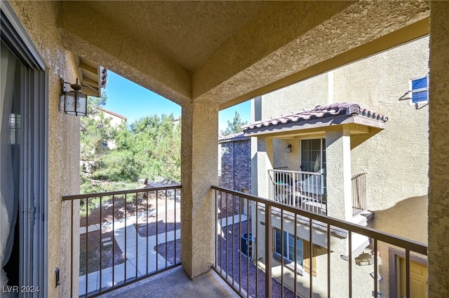 view of balcony