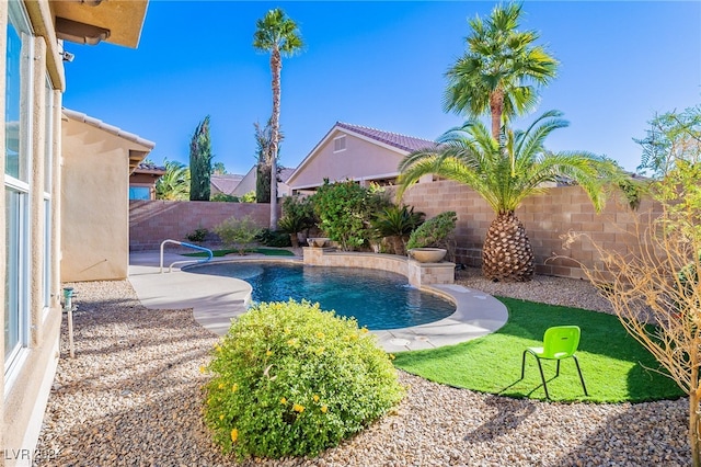 view of pool with a patio area