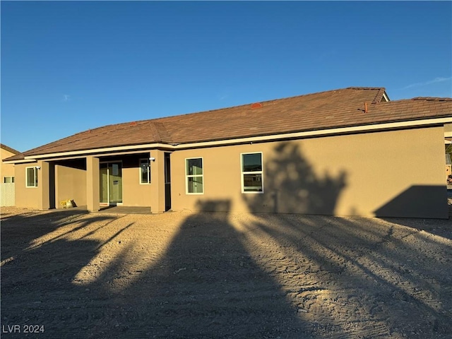 view of rear view of property