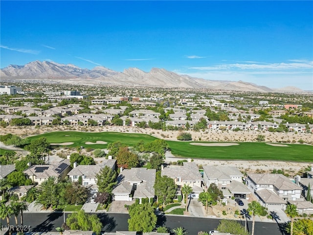 bird's eye view featuring a mountain view