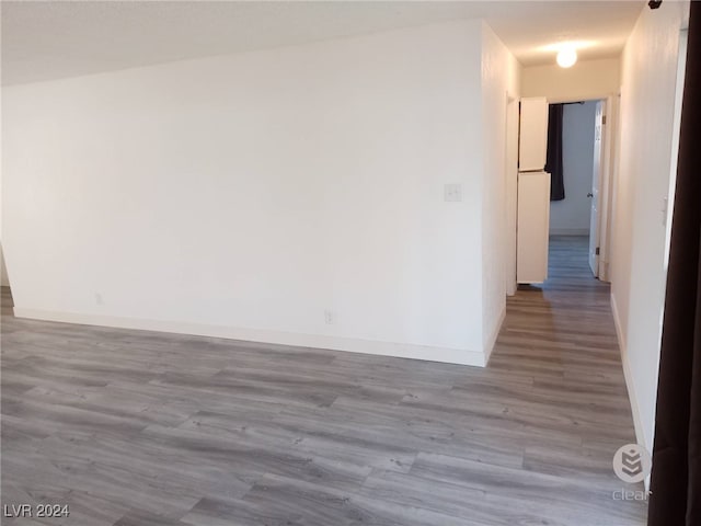 empty room featuring light wood-type flooring