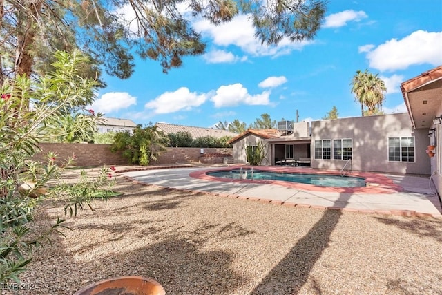 view of pool with a patio area