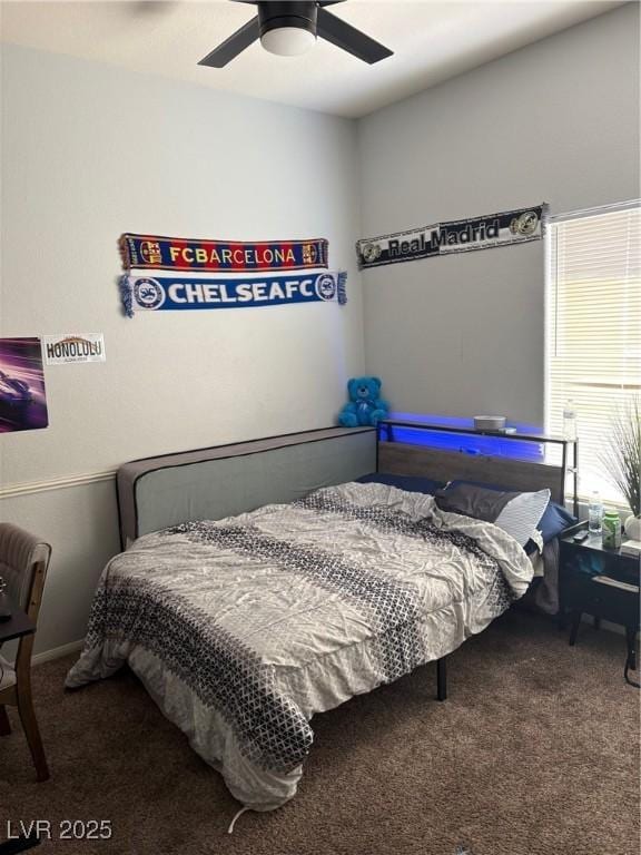 2305 W Horizon Ridge Parkway Unit 3512, Henderson, NV 89052 - carpeted bedroom featuring baseboards and ceiling fan