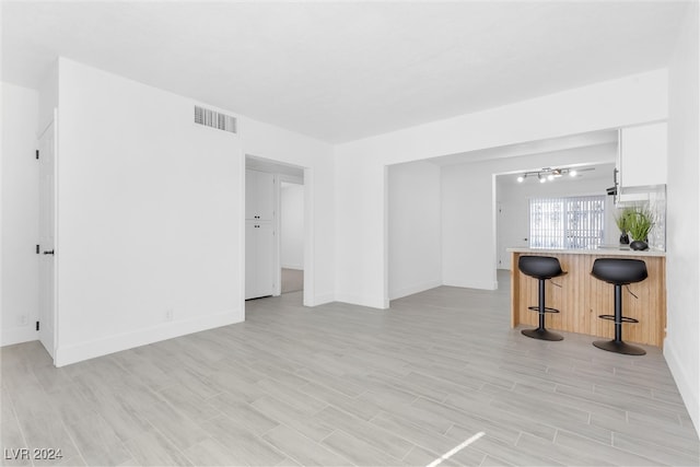 empty room featuring light hardwood / wood-style flooring