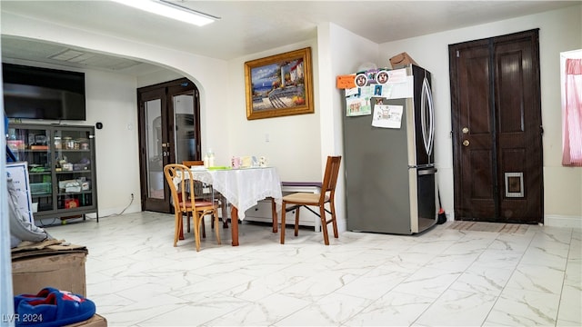 view of dining room