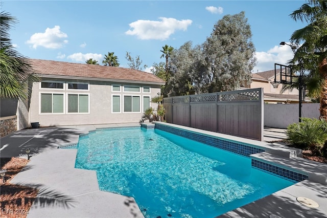 view of pool with a patio