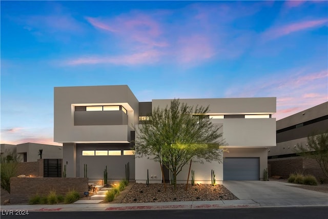 modern home with a garage