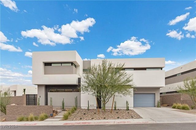 modern home with a garage