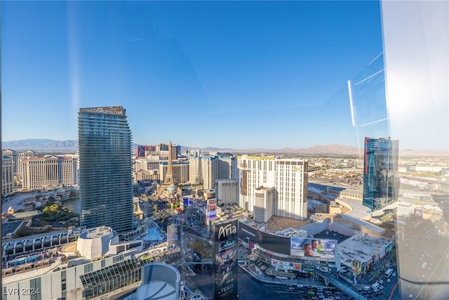 view of city with a mountain view