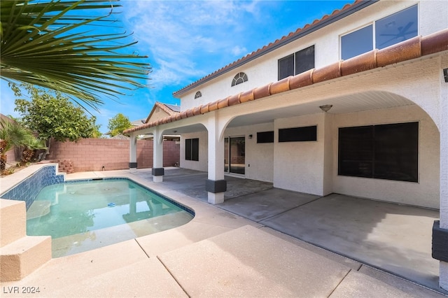 view of pool with a patio area