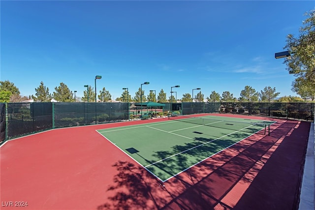 view of tennis court