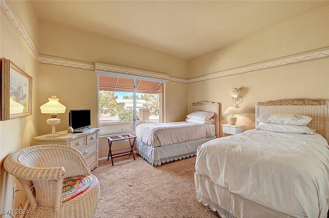 bedroom with carpet flooring